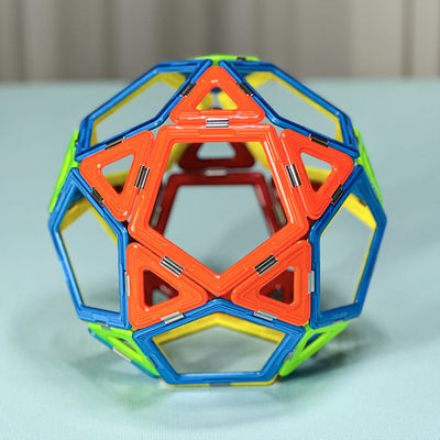 DIY 3D کاشی های مغناطیسی سبک آزاد اکتشاف سیاره شکل های مغناطیسی بلوک های ساختمانی
